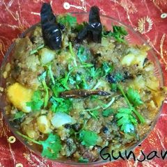A picture of Chatpatta allu ka bharta.