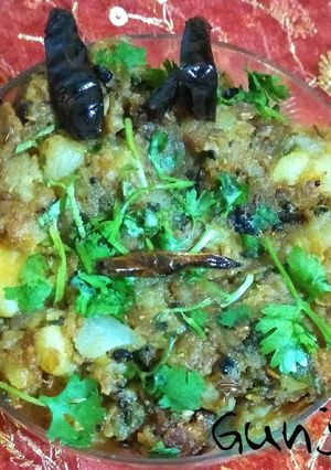 A picture of Chatpatta allu ka bharta.