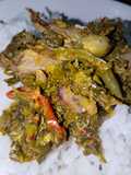 Pepes Daun Singkong dan Ikan Asin Klotok