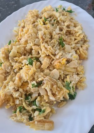 Una foto de Revuelto de bacalao