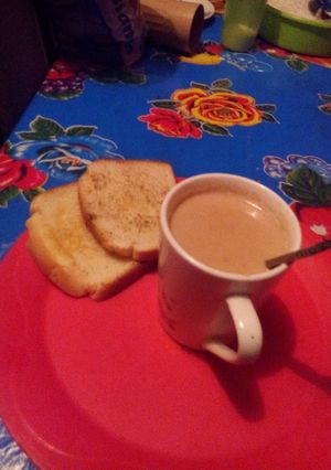 Una foto de Café con pura leche