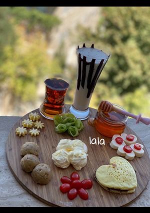 عکسی از دستور بشقاب صبحانه