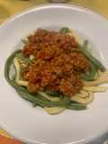 Tagliatelle paglia e fieno alla chitarra