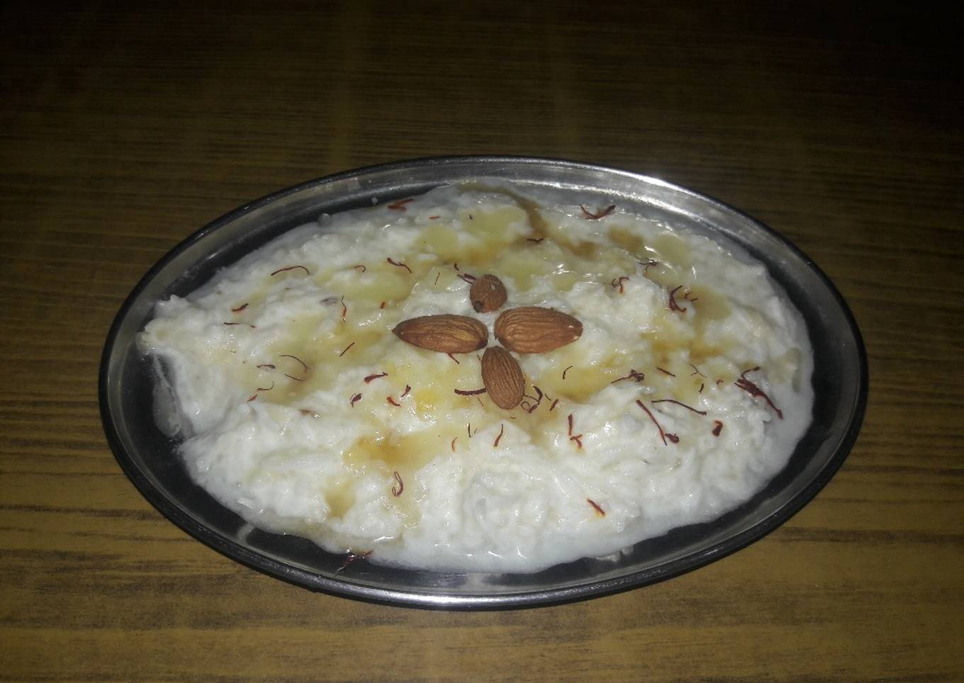 Almond & honey curd rice