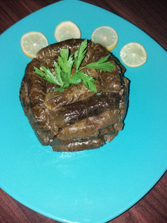 A picture of Stuffed Grape Leaves with Ground Beef 👌.