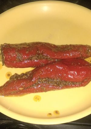 A picture of लाल मिर्च का अचार.