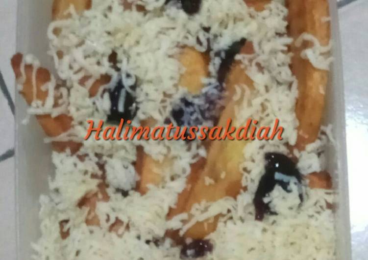 Pisang tanduk goreng keju #simple