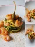 Spaghetti di zucchine gamberetti e bottarga #dispensadiluglio