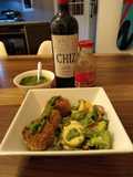 Albóndigas de carne rellenas con queso cheddar!!
