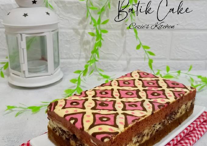 Resep Trio Chocomoca Batik Cake Oleh Cezie Liem Cookpad