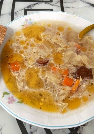 O poză a rețetei Ciorbă de varză cu afumătură.