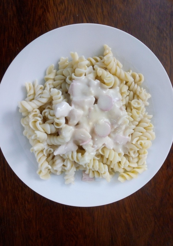 Una foto de Salsa bechamel con embutidos y pollo