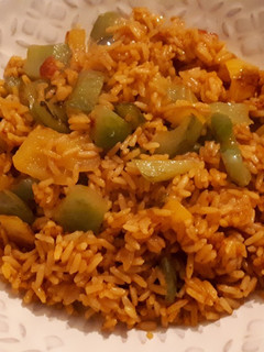 Una foto de Arroz mejicano con pimiento