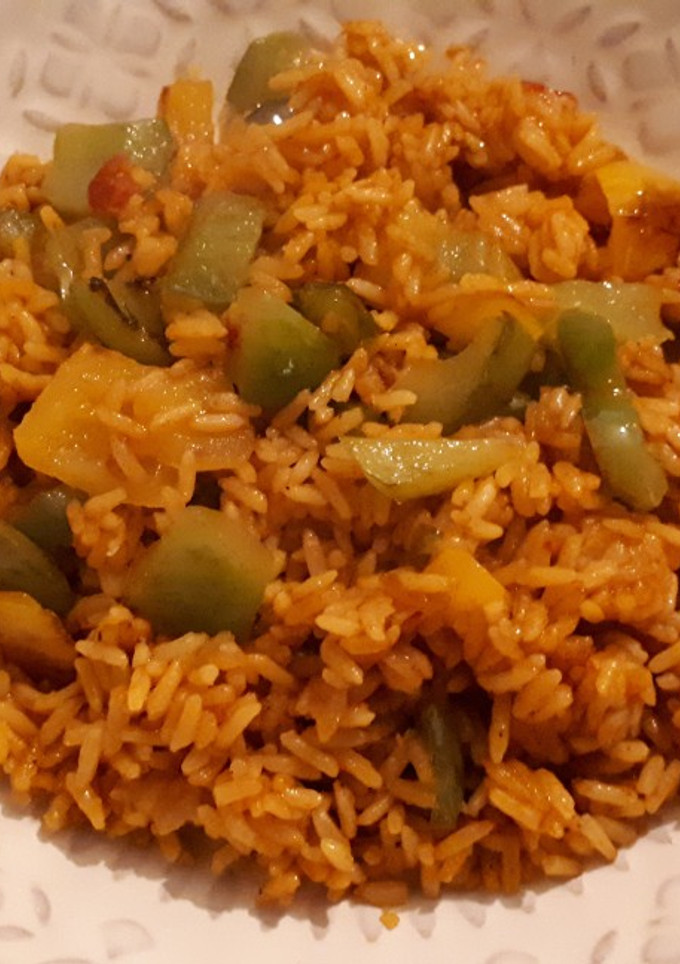 Una foto de Arroz mejicano con pimiento