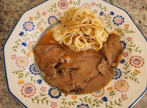 Foto principal de Tallarines con filetitos Mignon y salsa Pedro Ximénez