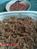 Gepuk ayam suwir srundeng