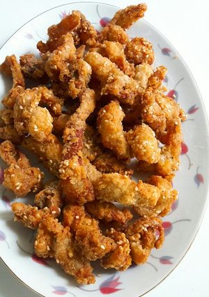 รูปของ หนังไก่ทอดกรอบ (ไม่เลี่ยน)
