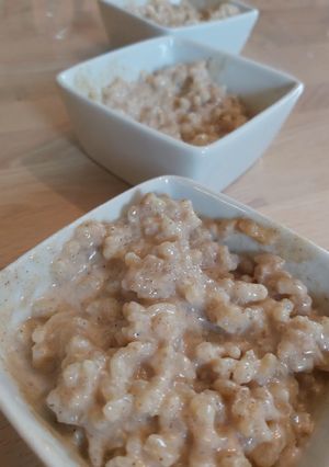 Une photo de RIZ AU LAIT vanille cannelle 🍶😋
