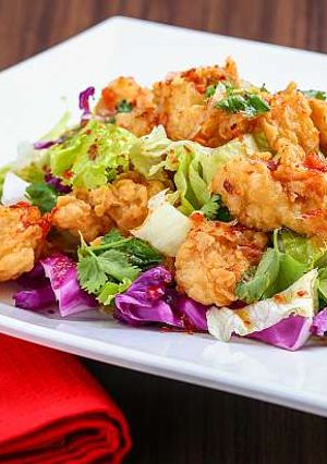 Foto resep Resep Karaage Salad