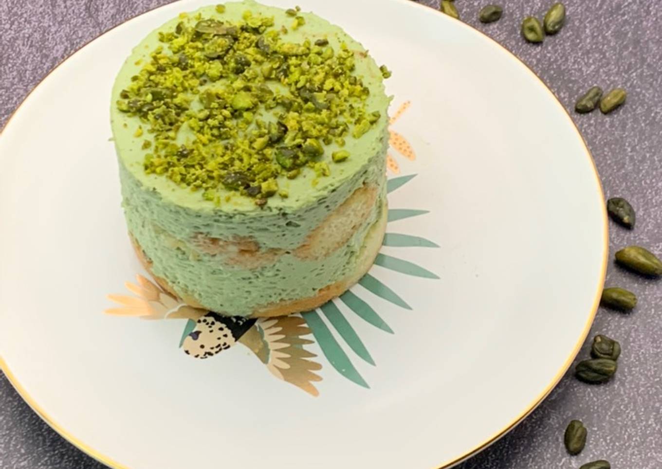 Tiramisu pistache et fleur d’oranger