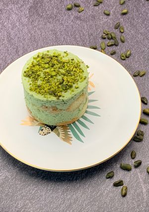 Une photo de Tiramisu pistache et fleur d’oranger