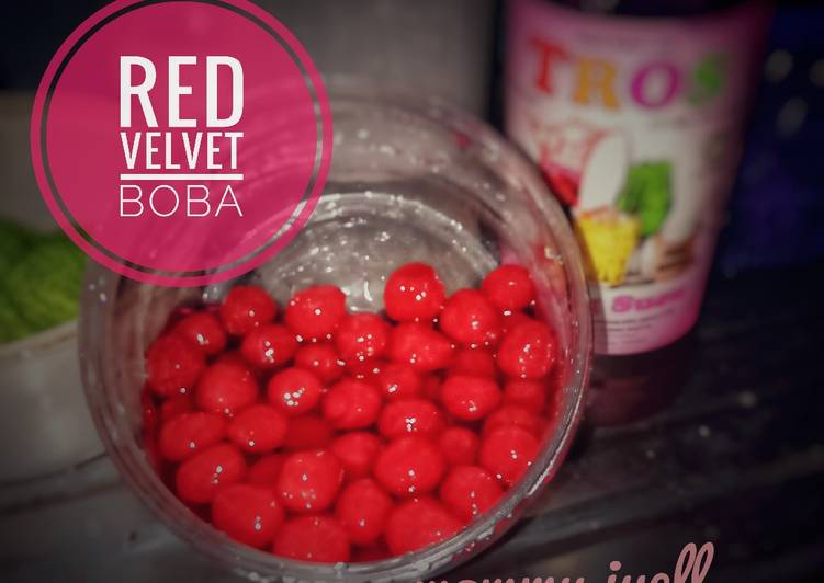 Red velvet boba