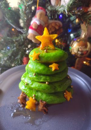 Una foto de Desayuno navideño - panqueques