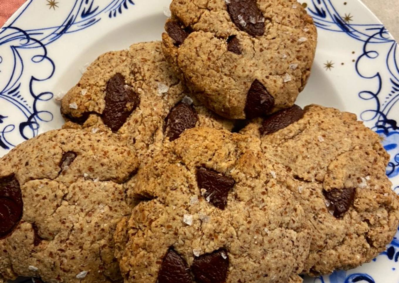 Tahini maple chocolate cookies - vegan