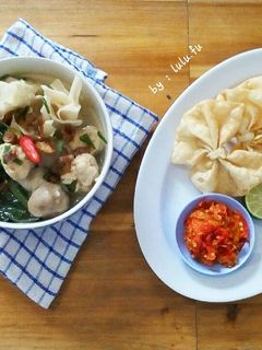 Foto resep Sup pangsit ayam