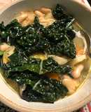 Root vegetables and white bean soup - vegan