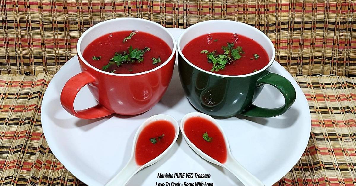 Beetroot Carrot Tomato Soup Recipe by Manisha Sampat Cookpad