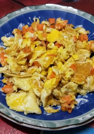 紅蘿蔔炒蛋 的食譜成品照片