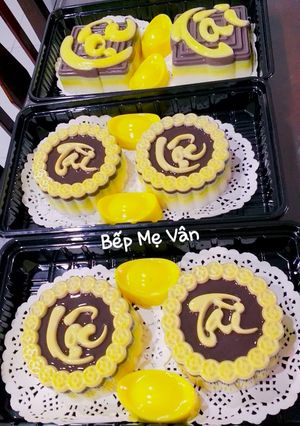 Hình của món Rau Câu Chữ Tài Lộc Và Thỏi Vàng Cho Ngày Vía Thần Tài.