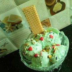 Pista ice-cream A picture of Pista ice-cream.