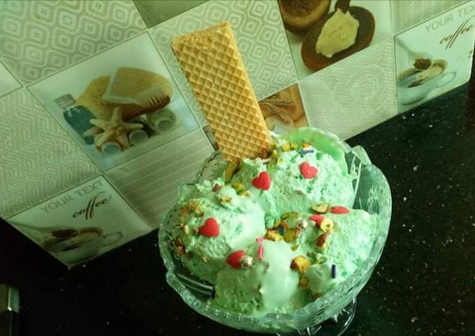 Simple Way to Make Super Quick Homemade Pista ice-cream