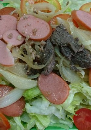 Hình của món Xà lách trộn vét tủ lạnh.