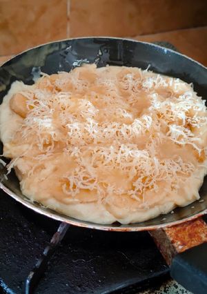 Foto resep Pizza pisang manis sederhana