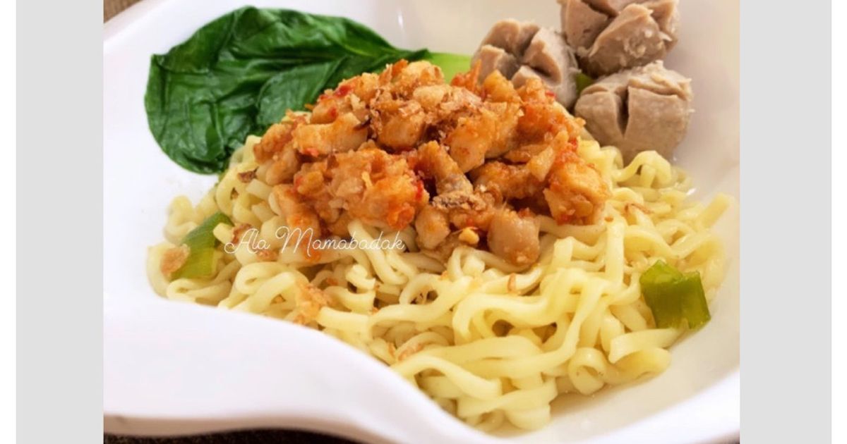 Resep Mie Ayam Rica Rica oleh pupi prameswari - Cookpad