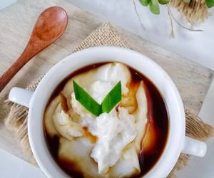 Fresh, Menyajikan Bubur sum sum simple Mantul Banget