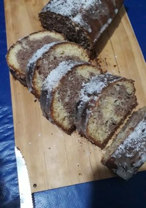 Una foto de Budín marmolado