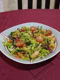 Ensalada vegana llena de color, súper completa 😍 Ideal cena 🥗 :)