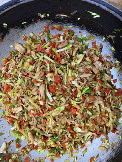 A picture of Spring roll filling.