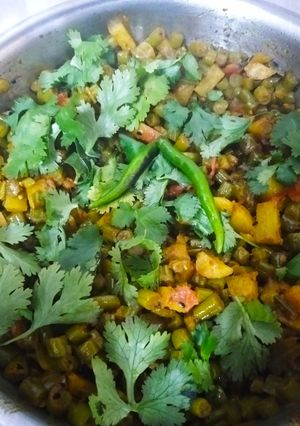 বিন্সভাজি(Beens bhaji recipe in Bengali) রেসিপির প্রধান ছবি