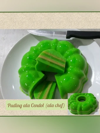 Langkah Gampang Membikin Resep Puding ala Cendol (ala chef) yang Lezat Anti Ribet, Uenak Banget