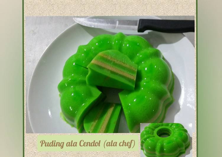 Resep Puding ala Cendol (ala chef), Enak Banget