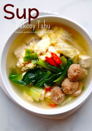 Foto resep Sup Pakcoy Tahu