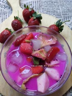 Foto resep Es buah/sop buah warna warni