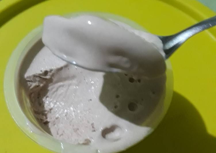 Es krim milo homemade lembut bak cotton cake