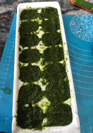 A picture of Hari chutney.