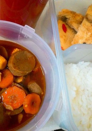 Foto resep Oseng Bakso Masak Pedas